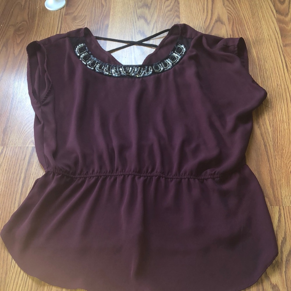 Maroon dress shirt 5/$25